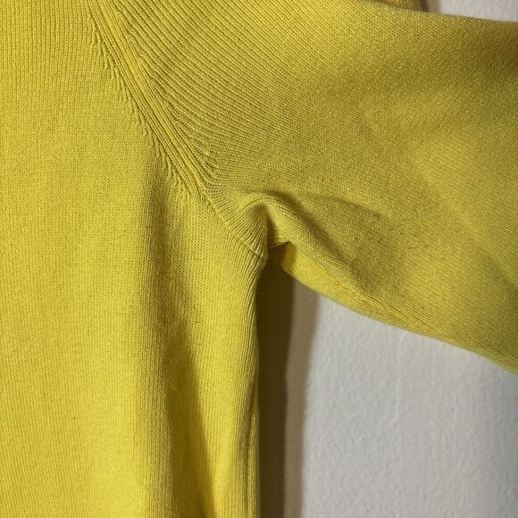 Talbots Petites Bell 3/4 Sleeve Knit Tunic Top Women's Size Small Bright Yellow - Picture 8 of 16